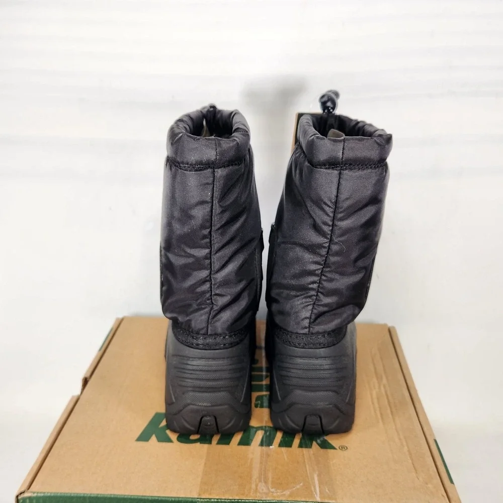 Kamik North Pole Winter Boots Kids Size 12 Black Waterproof Insulated Snow Boots